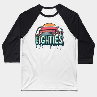 80s Eighties Throwback Vintage - Retro Eighties Girl Pop Culture Baseball T-Shirt